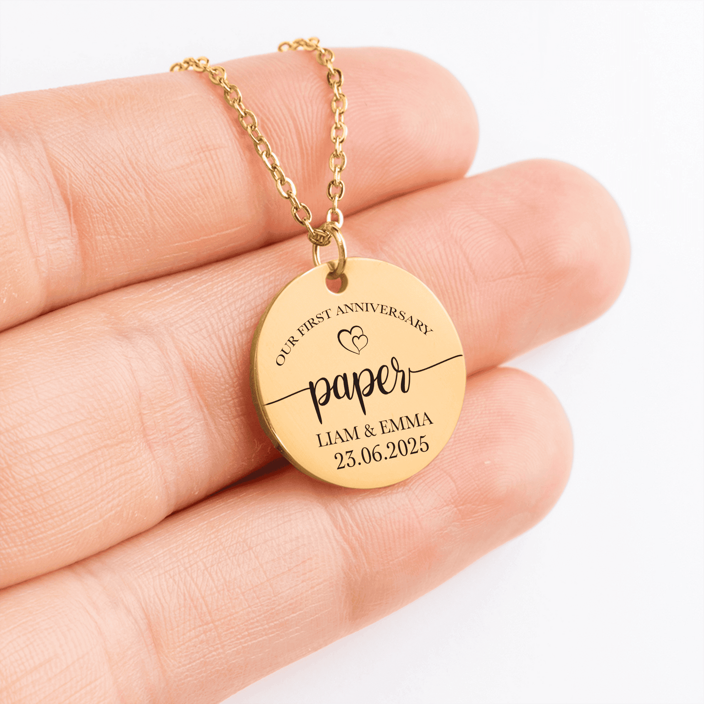 OWNPRINT 1st Paper Anniversary Coin Necklace