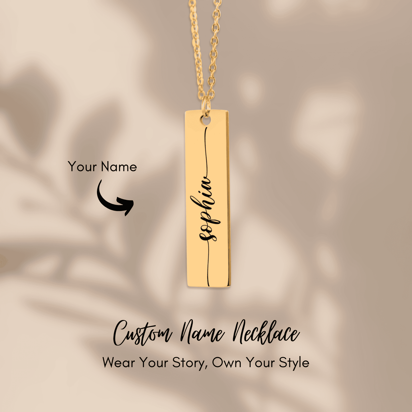 OWNPRINT Custom Name Necklace