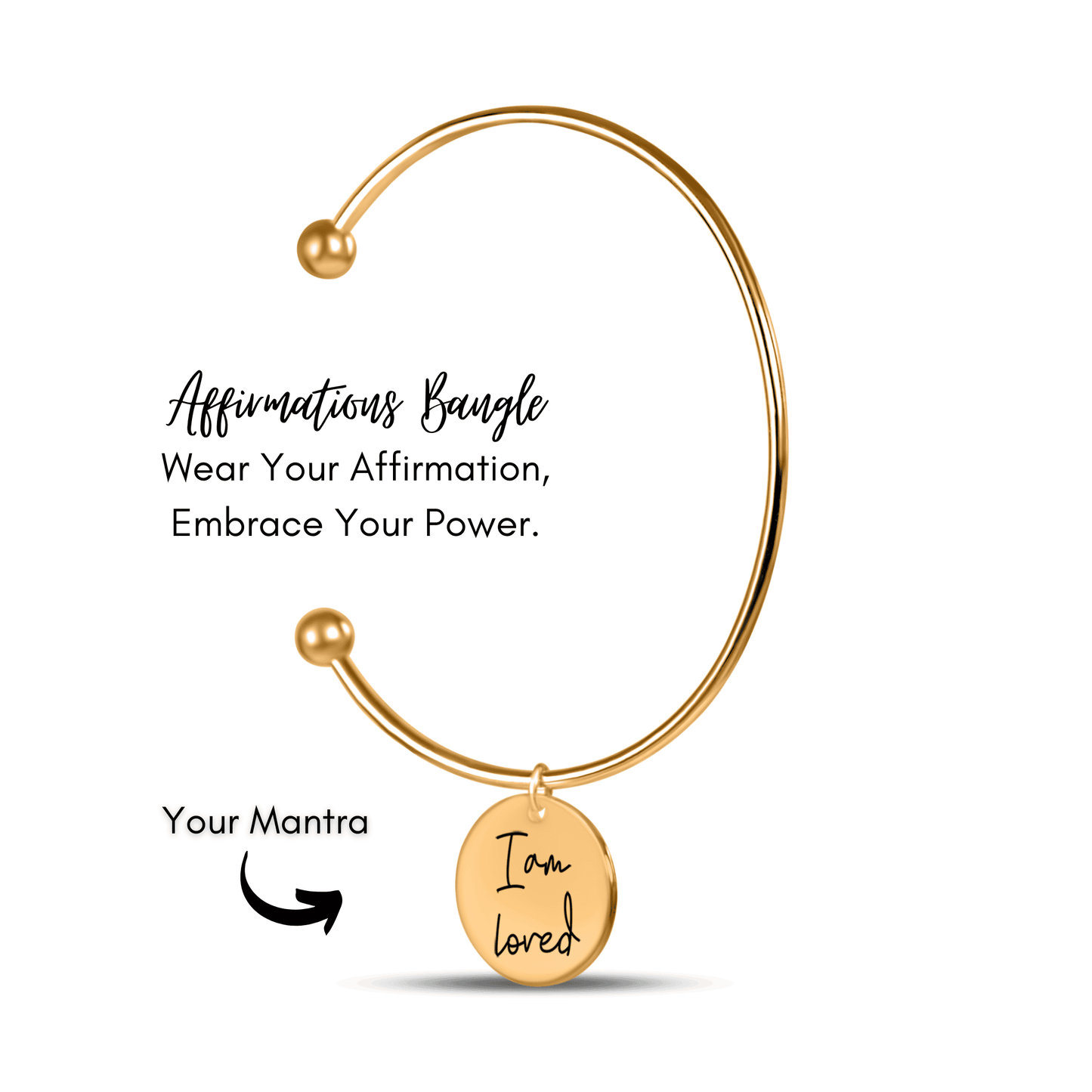 OWNPRINT Affirmation Coin Bangle