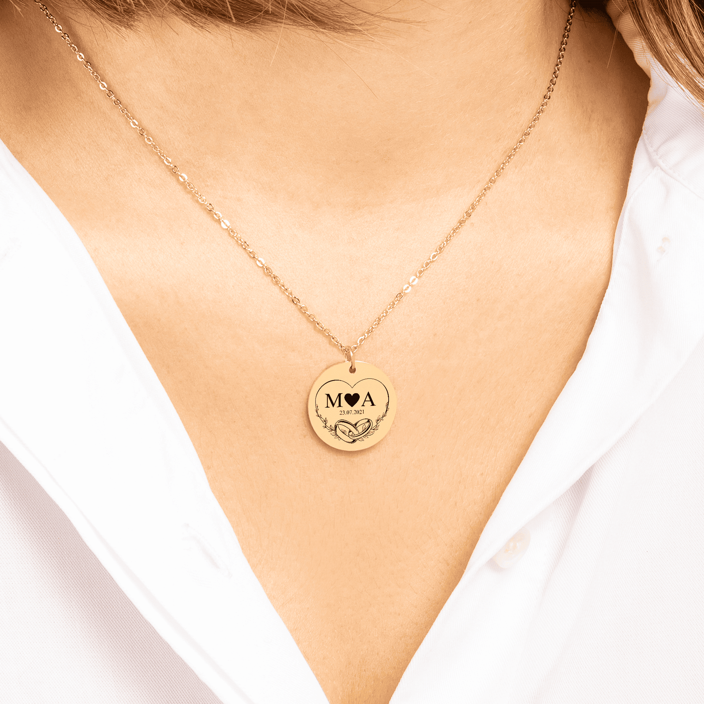 OWNPRINT Eternal Love Initials Necklace