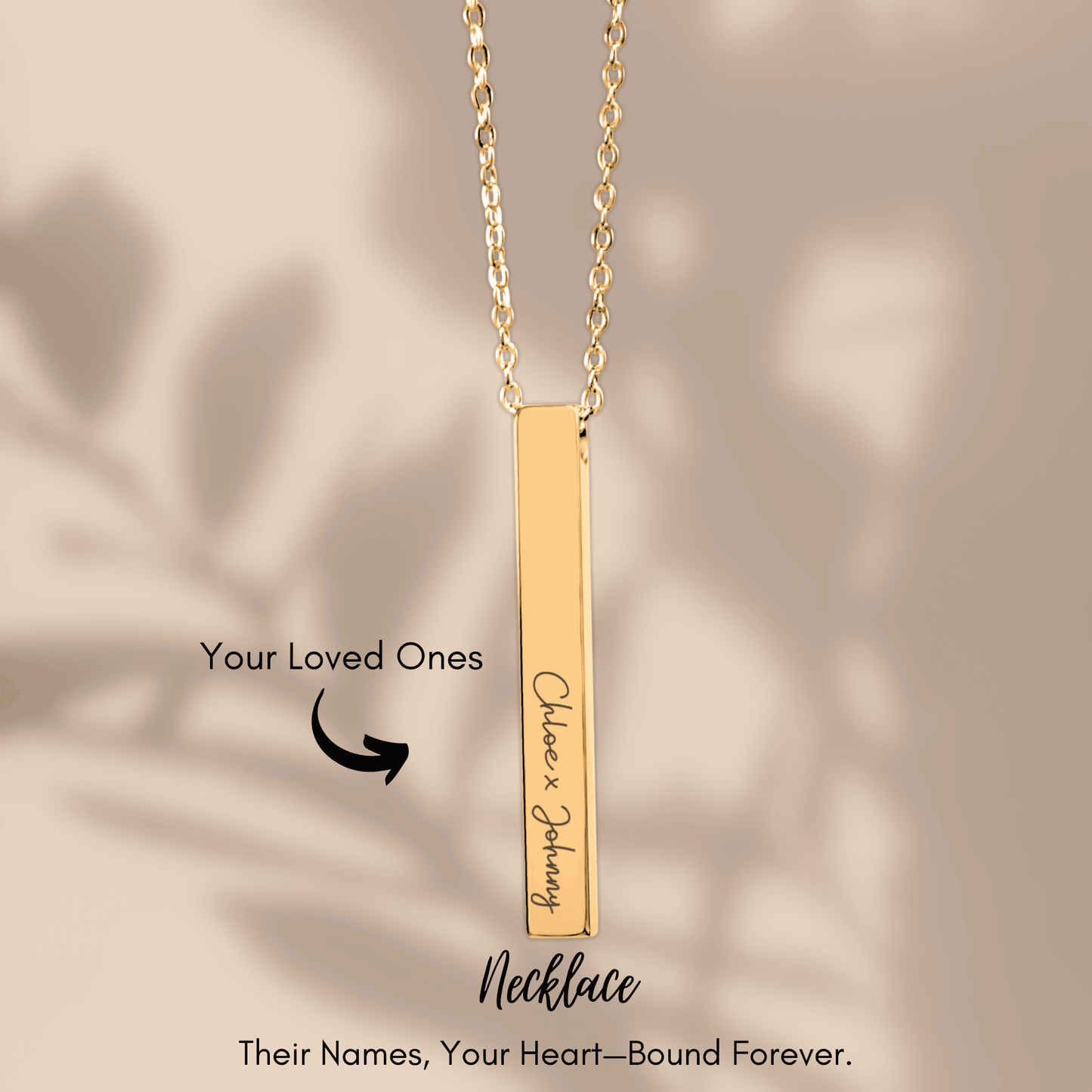 OWNPRINT Custom Names Necklace