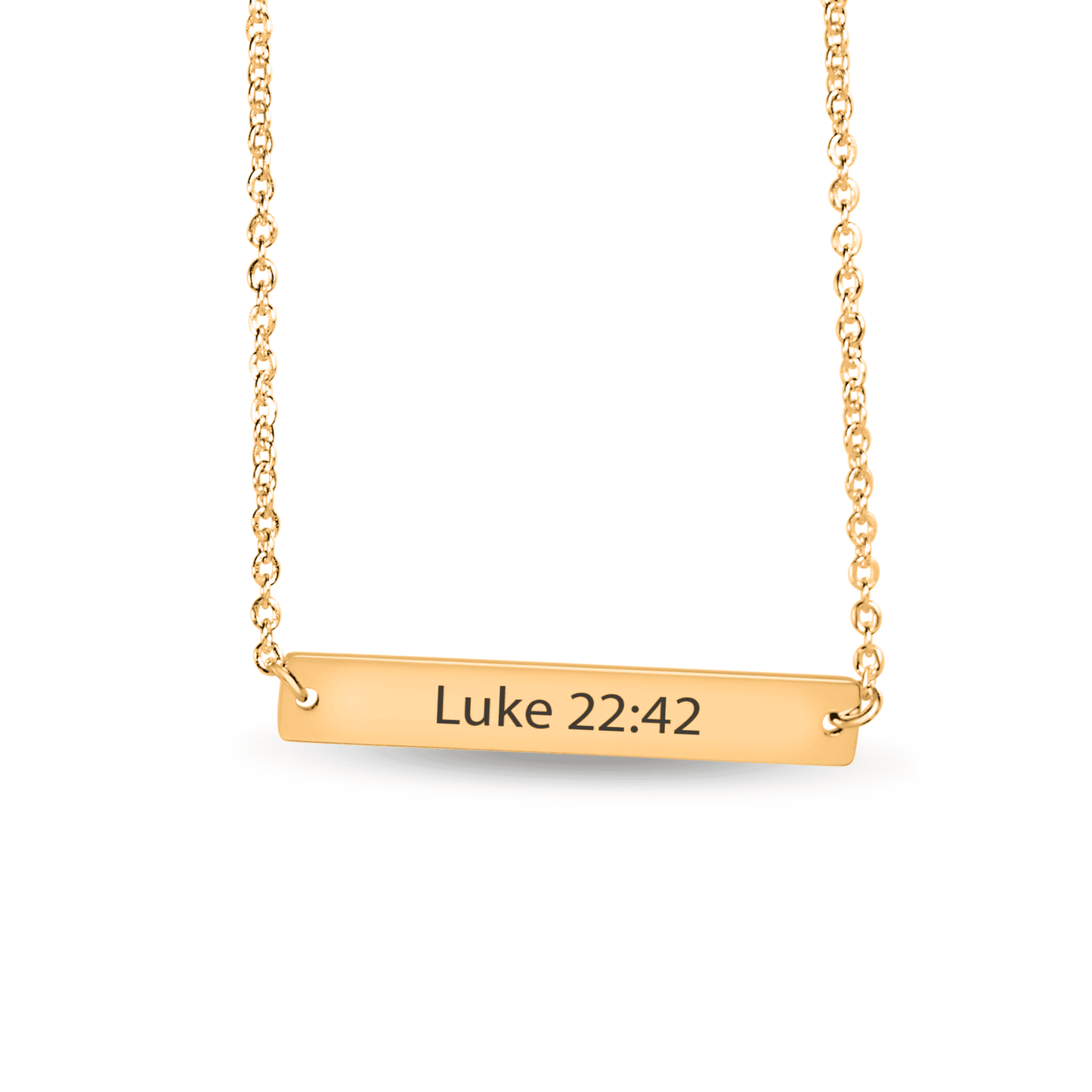 OWNPRINT Bible Verse Bar Necklace