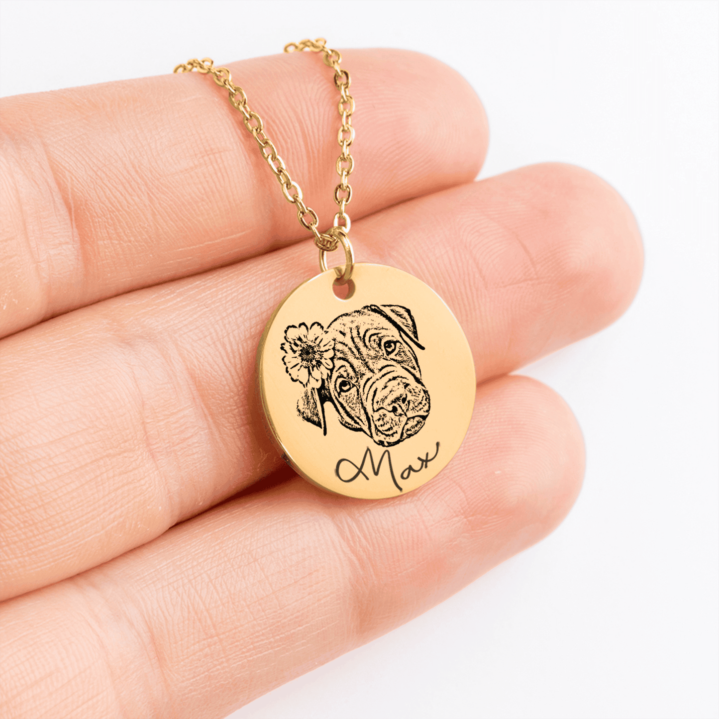 OWNPRINT Dog Portrait Necklace