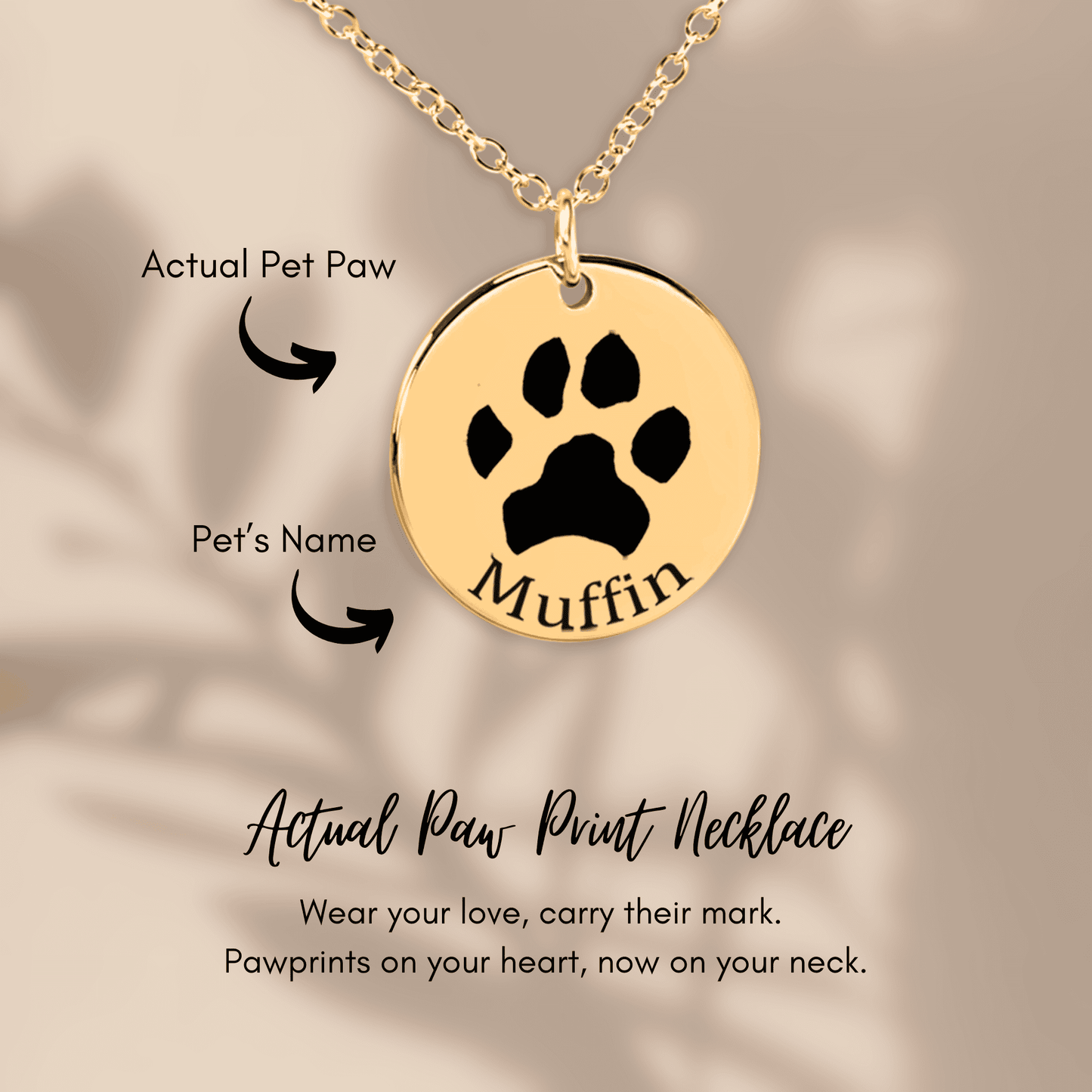 OWNPRINT Paw Print Necklace