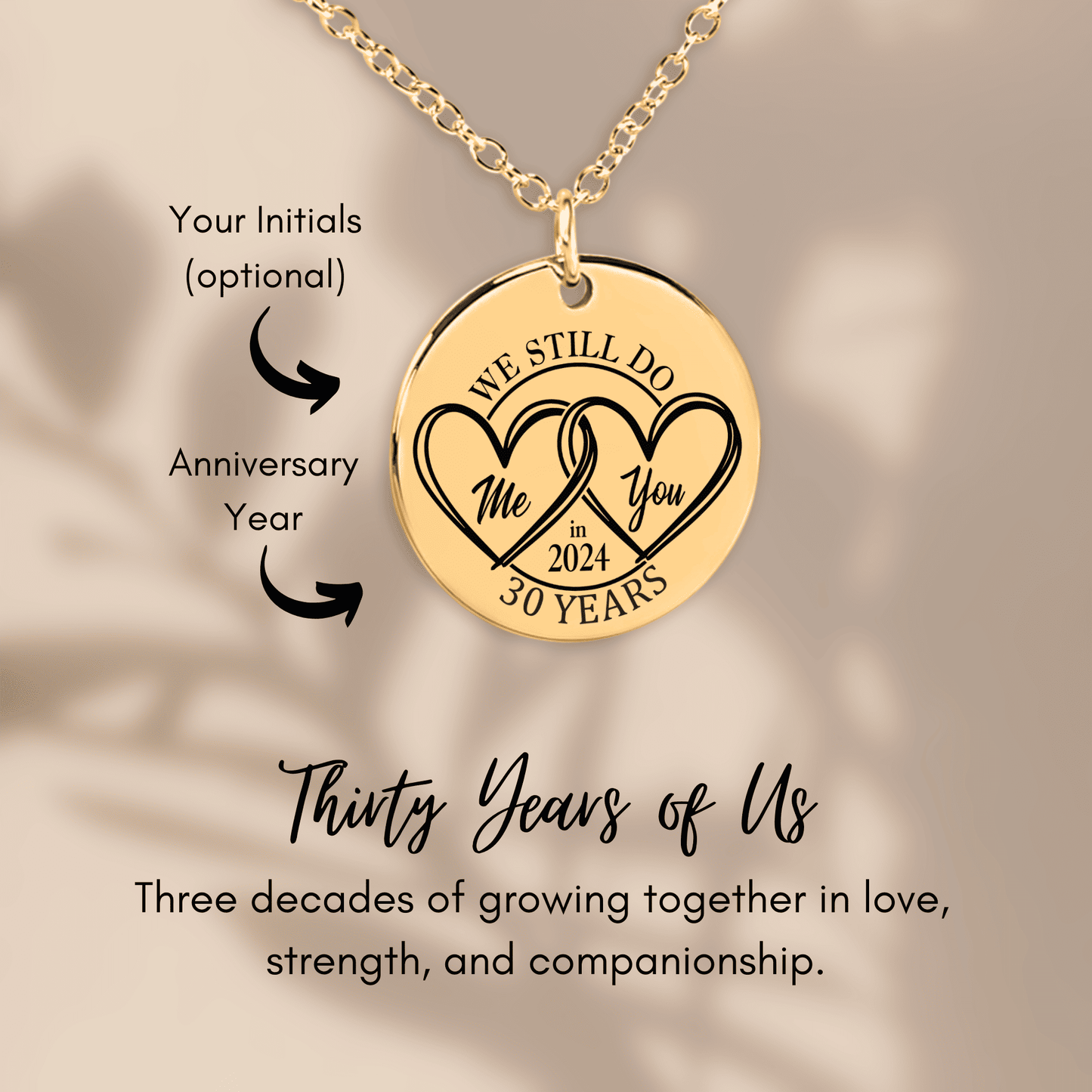 OWNPRINT 30th Years Anniversary Coin Necklace