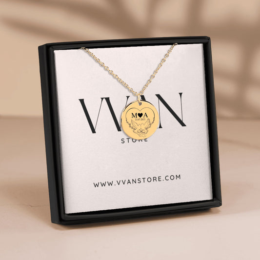 OWNPRINT Timeless Bond Initials Necklace