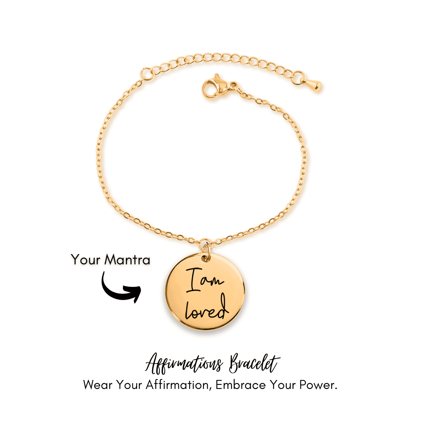 OWNPRINT Affirmations Coin Bracelet