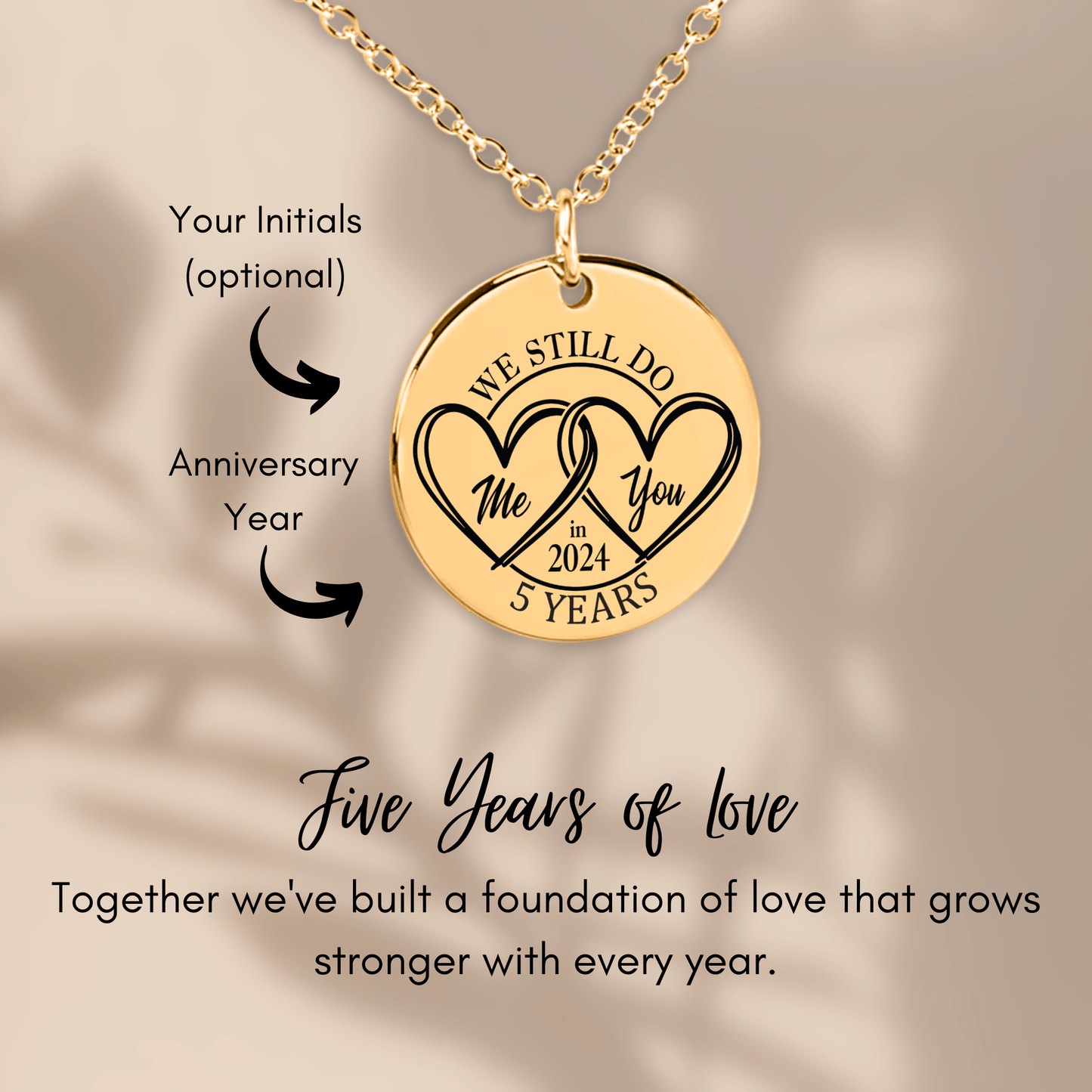 OWNPRINT 5th Years Anniversary Coin Necklace