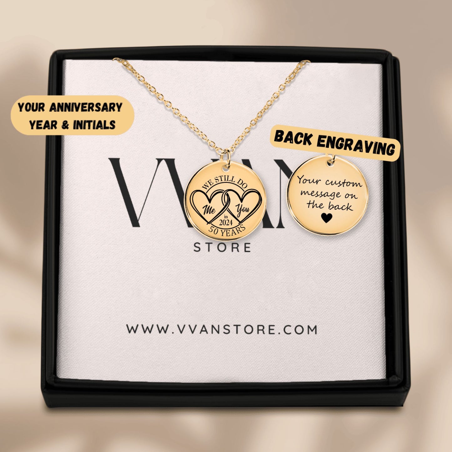 OWNPRINT 50th Years Anniversary Necklace