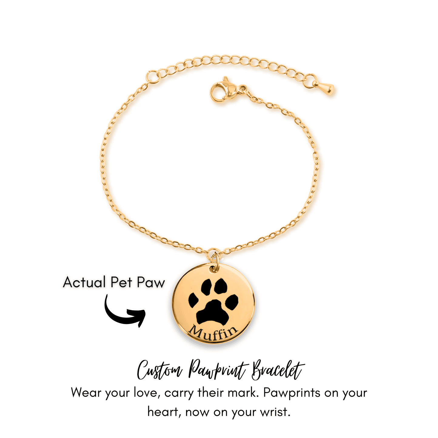 OWNPRINT Custom Pawprint Bracelet