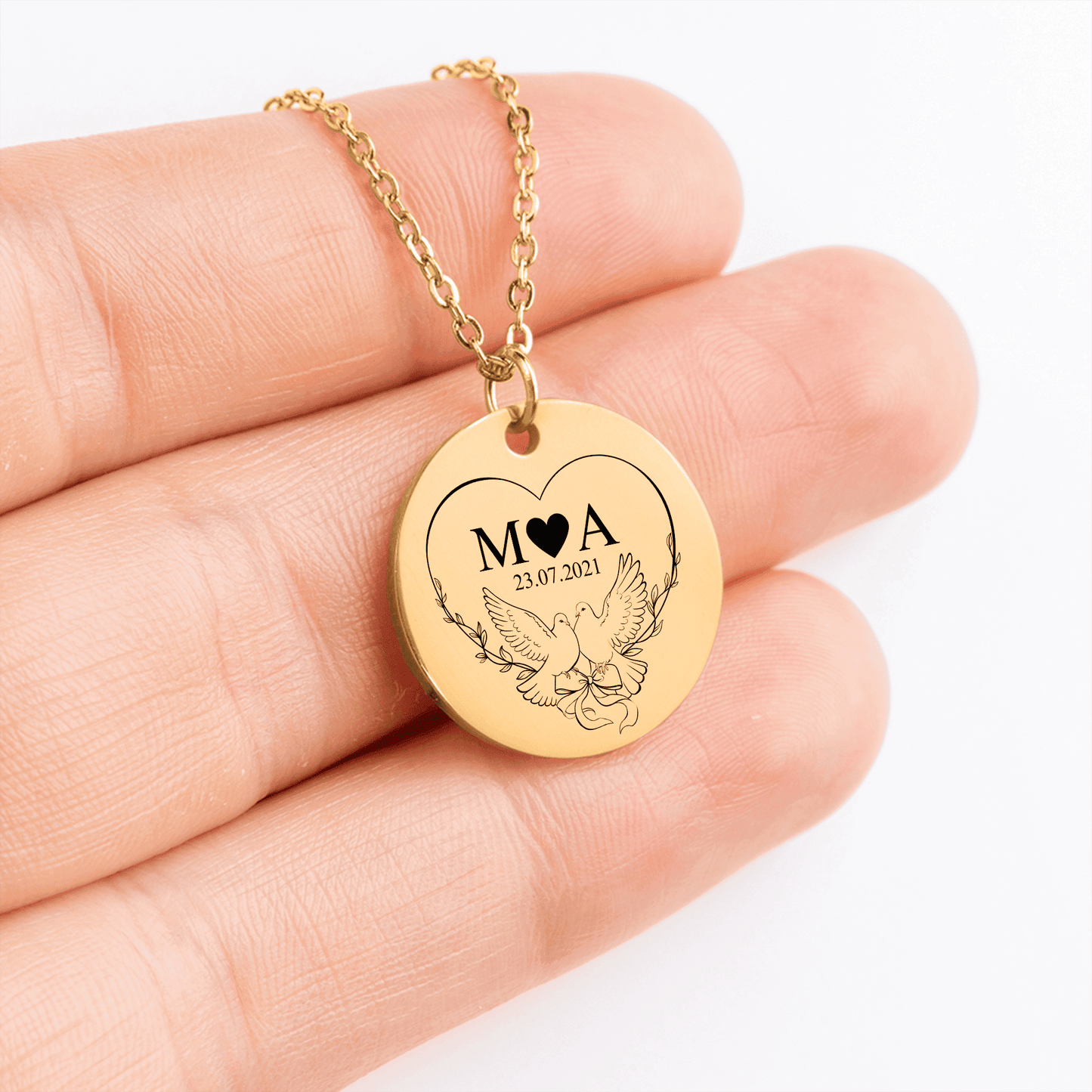 OWNPRINT Timeless Bond Initials Necklace