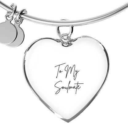 Luxury Heart Bangle To My Soulmate