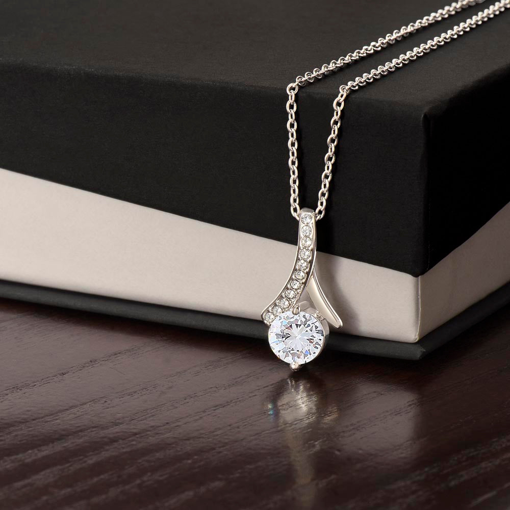 Beauty Necklace - 18k Yellow Gold Finish or White Gold Finish