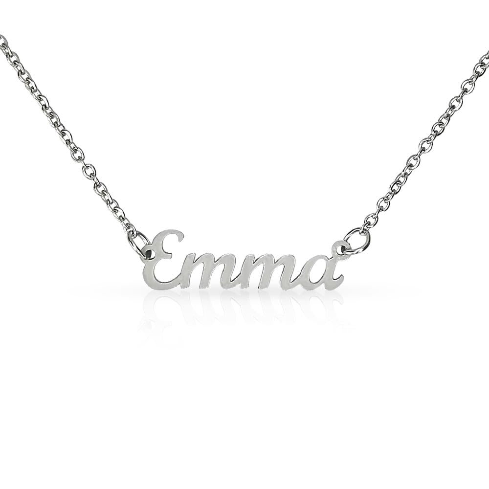 Personalized Horizontal Name Necklace