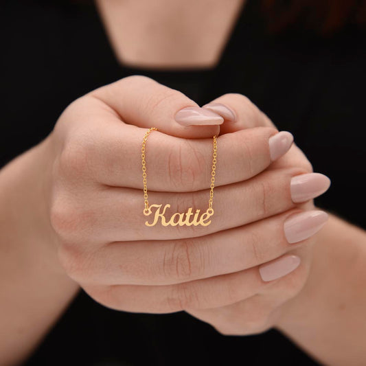 Personalized Horizontal Name Necklace