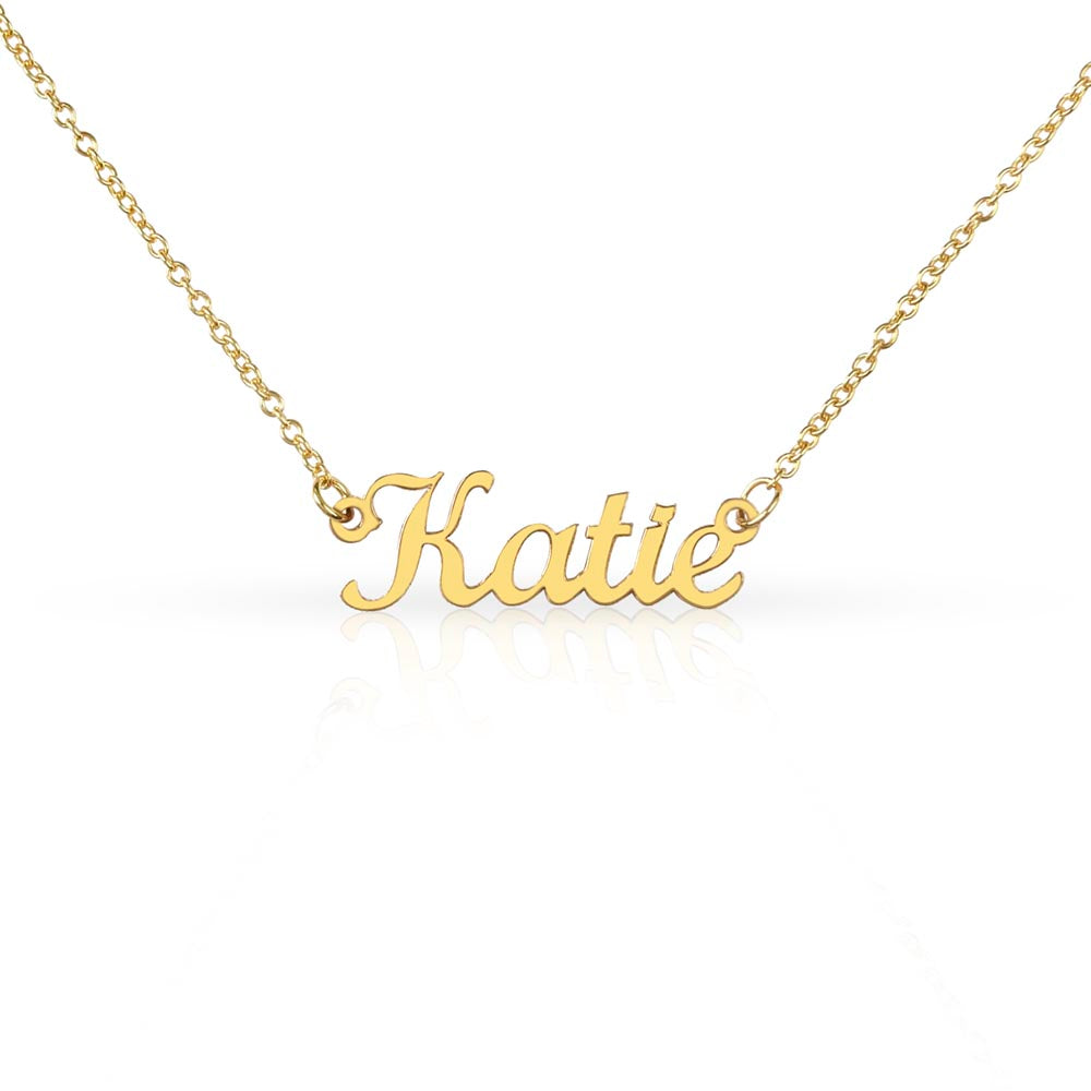 Personalized Horizontal Name Necklace