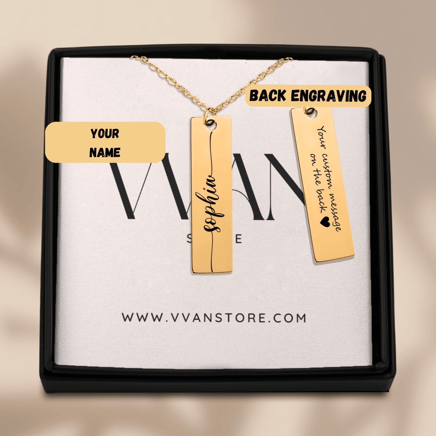 OWNPRINT Custom Name Necklace