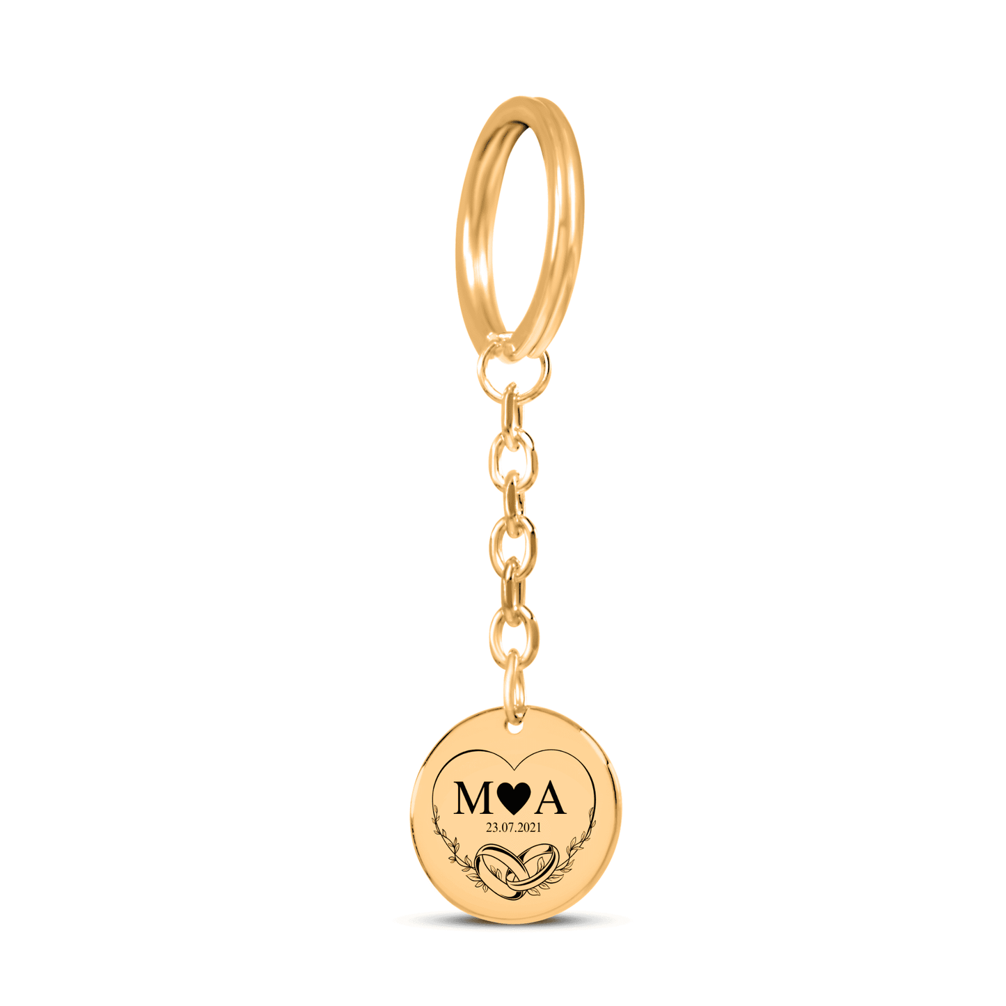 OWNPRINT Eternal Love Initials Keychain