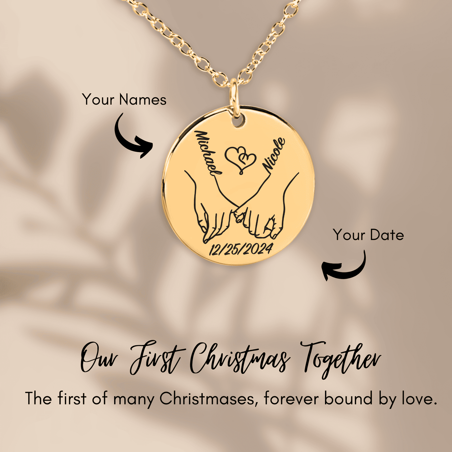 OWNPRINT Our First Christmas Together Necklace