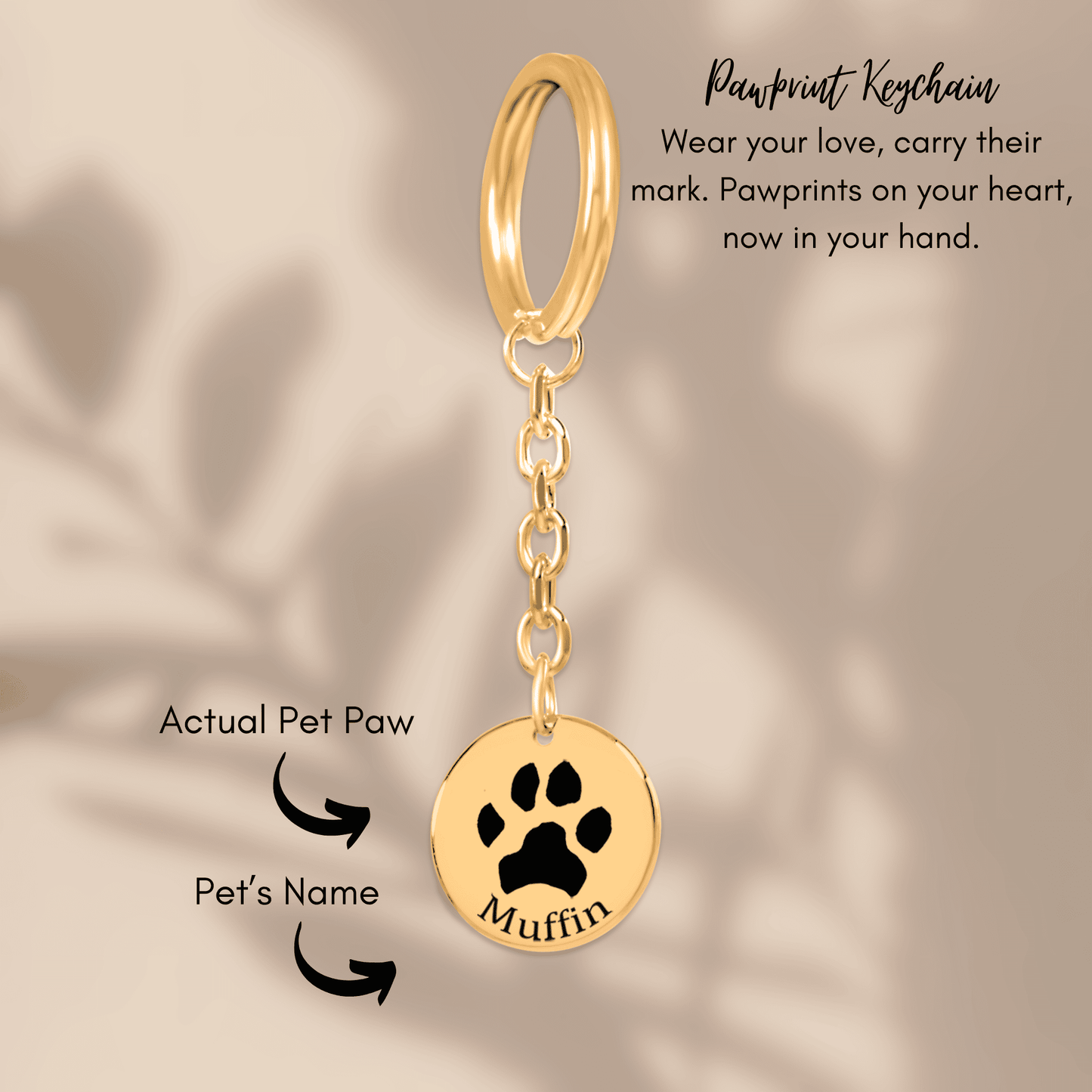 OWNPRINT Pawprint Keychain