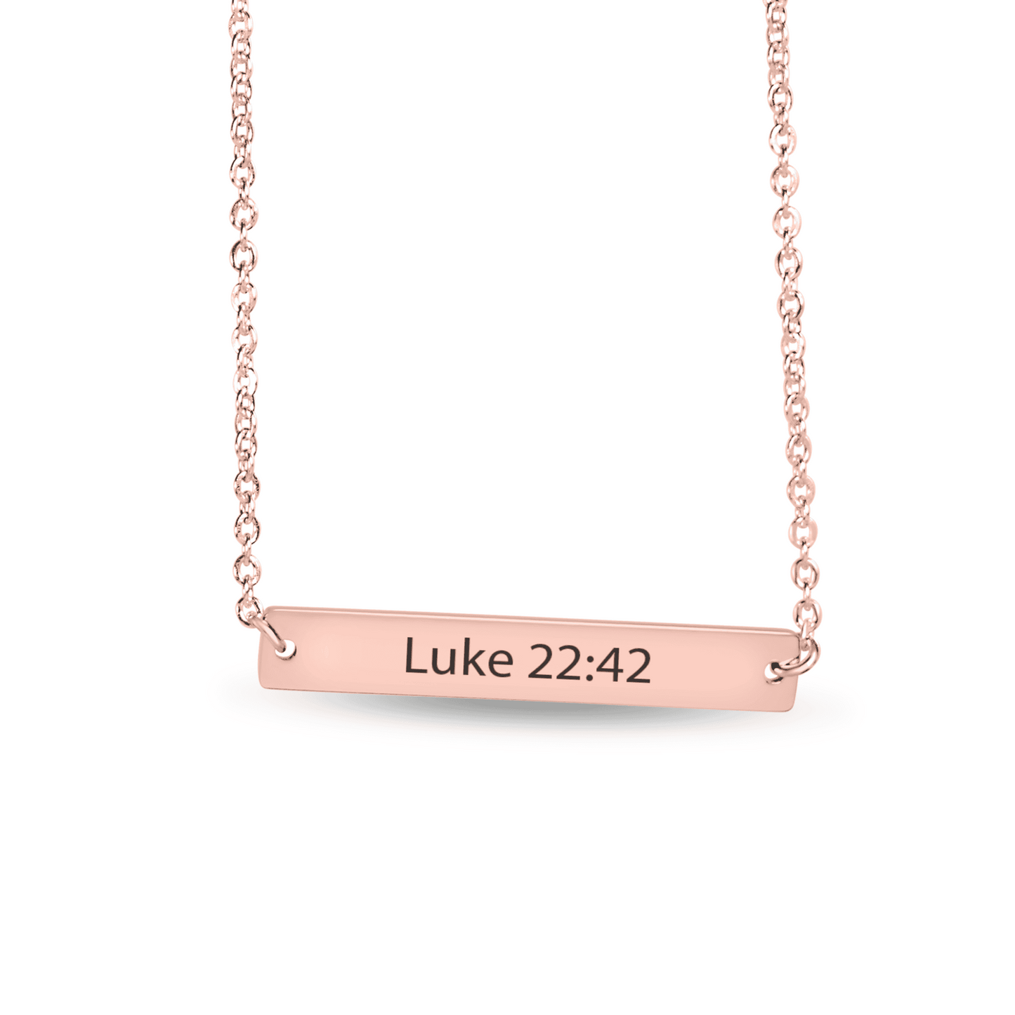 Bible Verse Bar Necklace