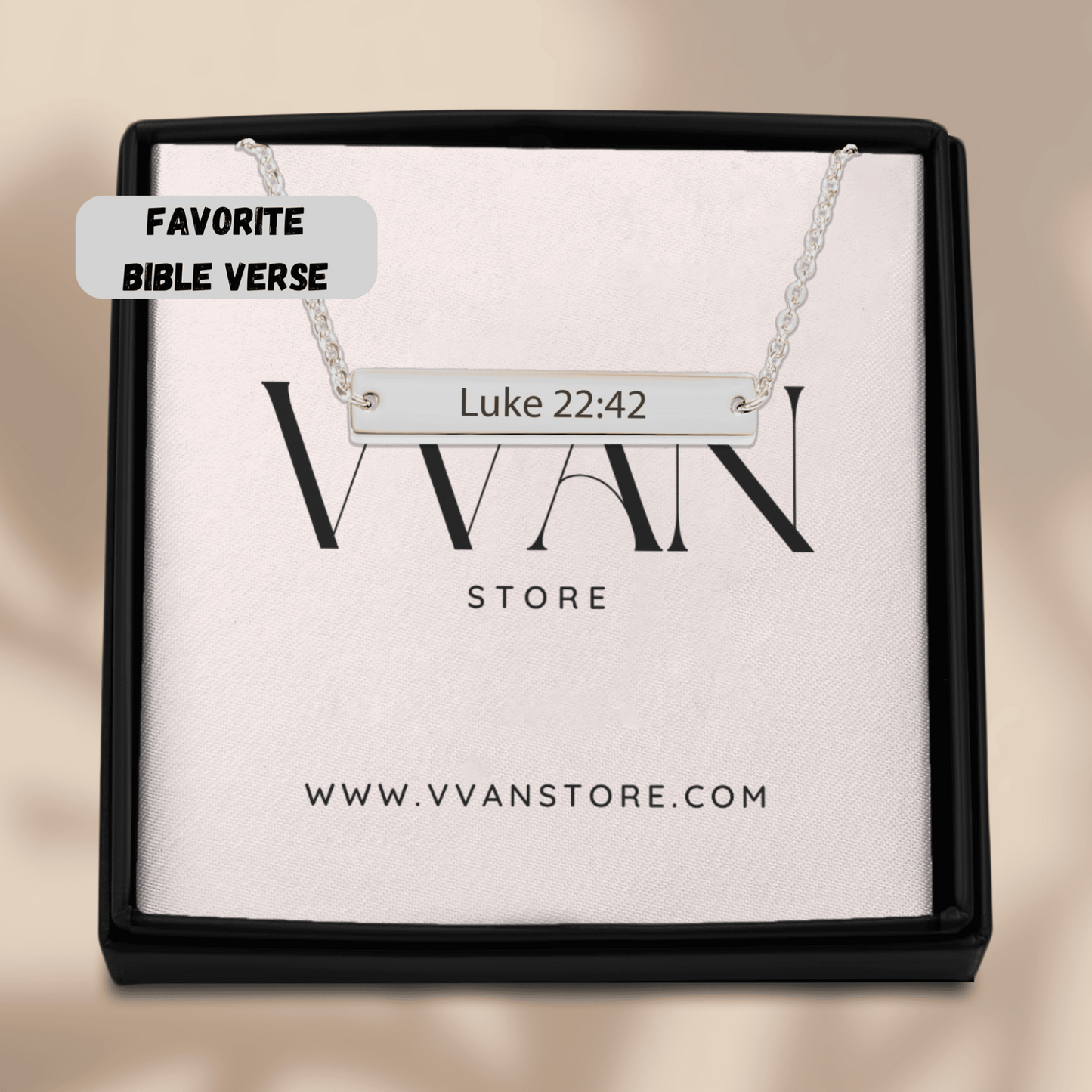 Bible Verse Bar Necklace