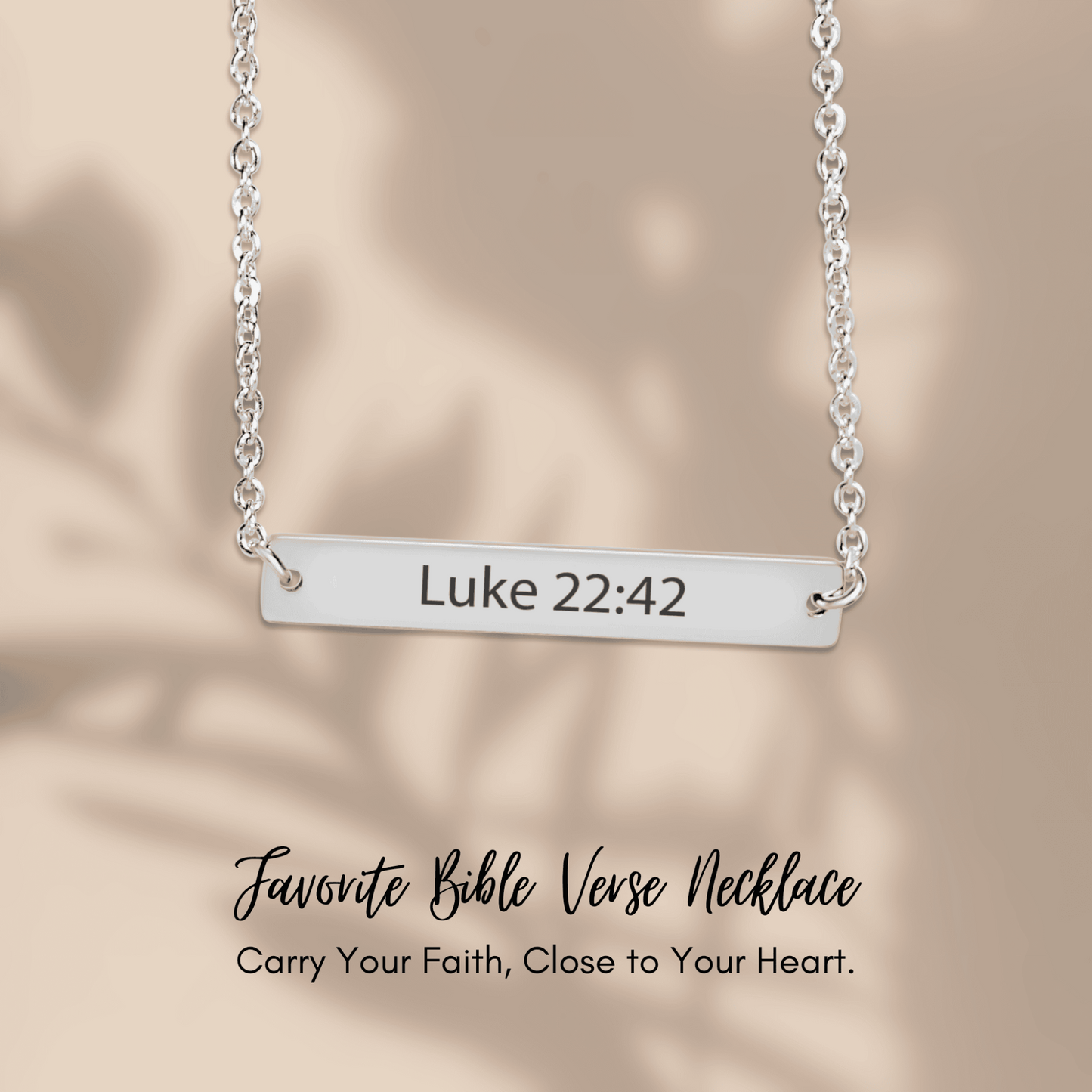 Bible Verse Bar Necklace