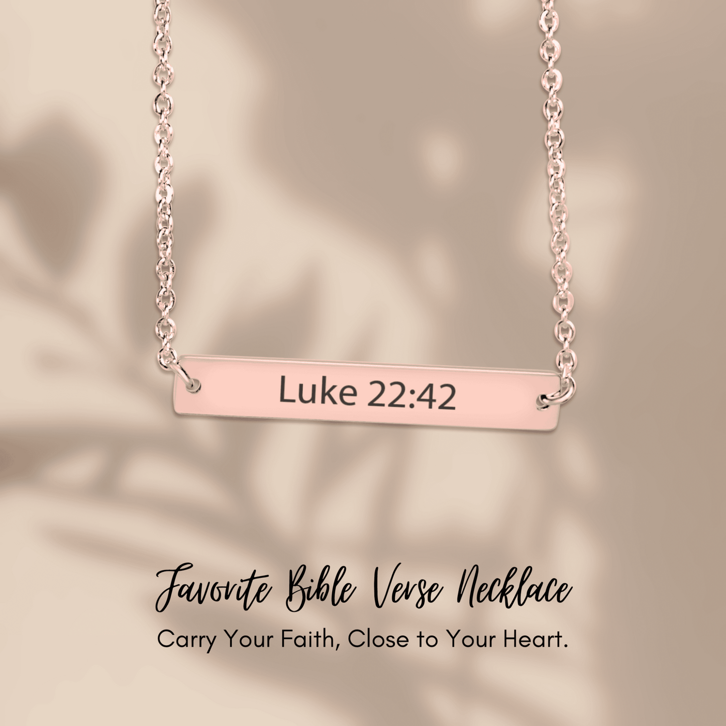 Bible Verse Bar Necklace