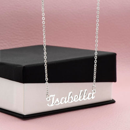 Personalized Horizontal Name Necklace